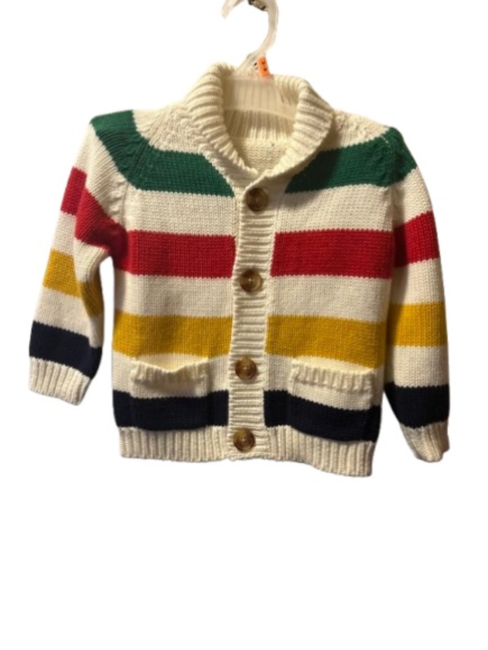 Hudson’s Bay Striped Knit Cardigan – 2T